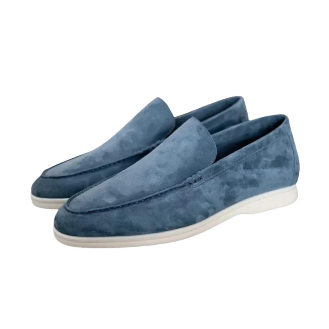 Suede Moccasins with Cushioned Insole for Men
