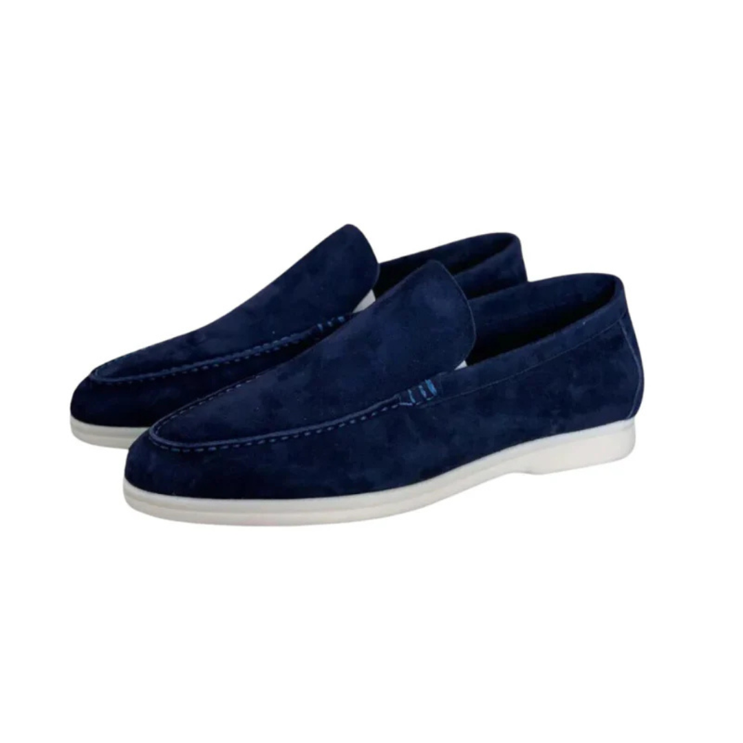 Suede Moccasins with Cushioned Insole for Men