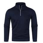 Men Turtleneck Half Zip Sweater