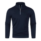 Men Turtleneck Half Zip Sweater
