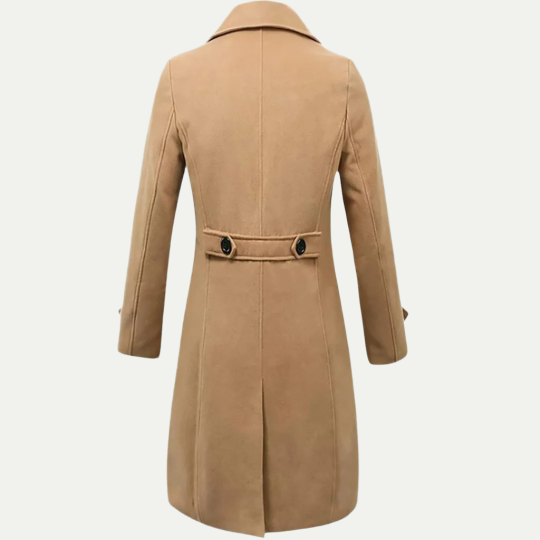 Premium Wool Long Trench Coat
