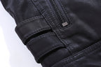 Men’s biker jacket with zip fastening for casual wear
