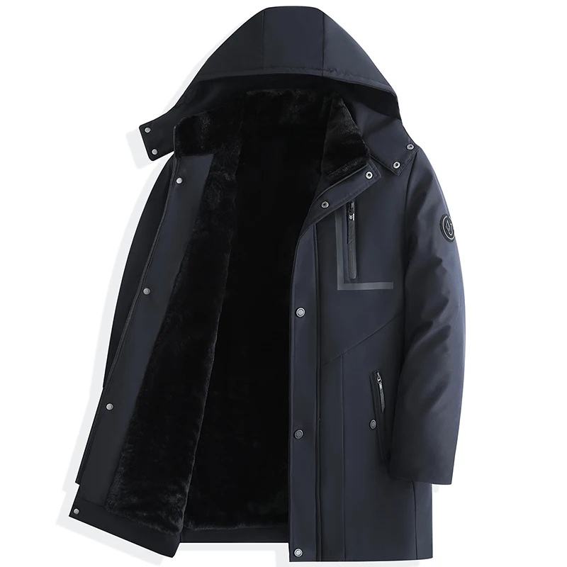Winter Parka Coat with Hood for Men