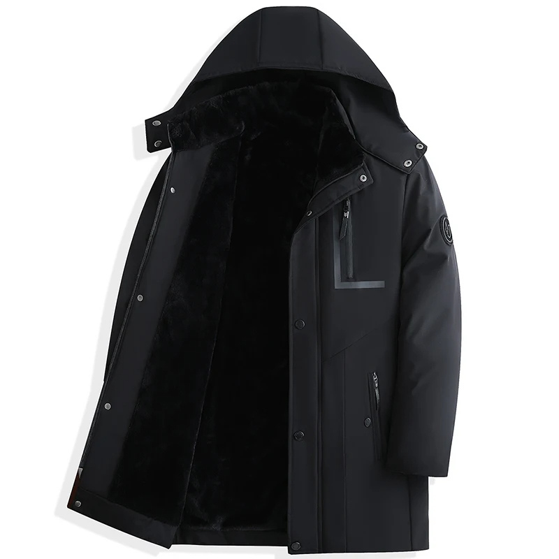 Winter Parka Coat with Hood for Men