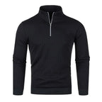 Men Turtleneck Half Zip Sweater