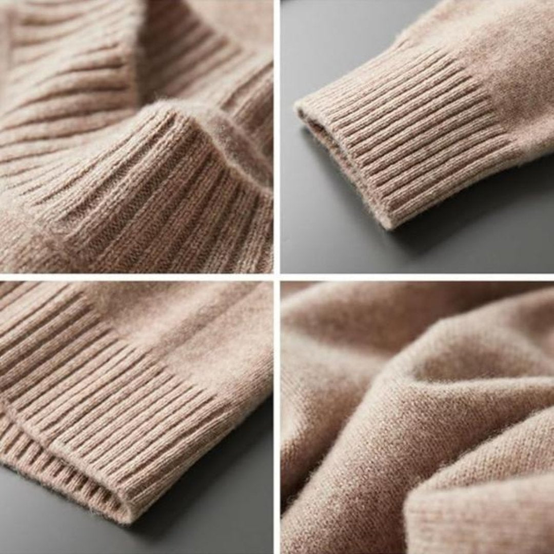 Merino Wool Pullover with Crew Neck for Men