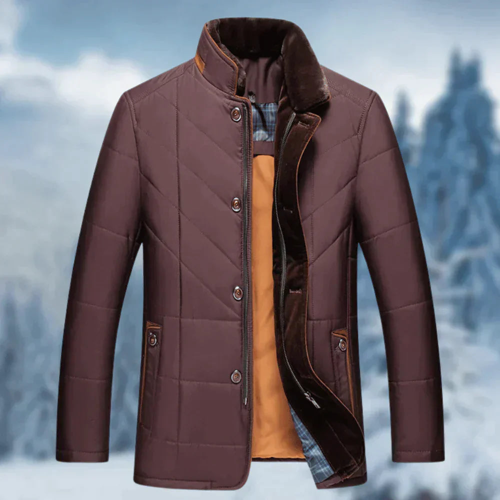 Men’s winter jacket with modern design and warm lining