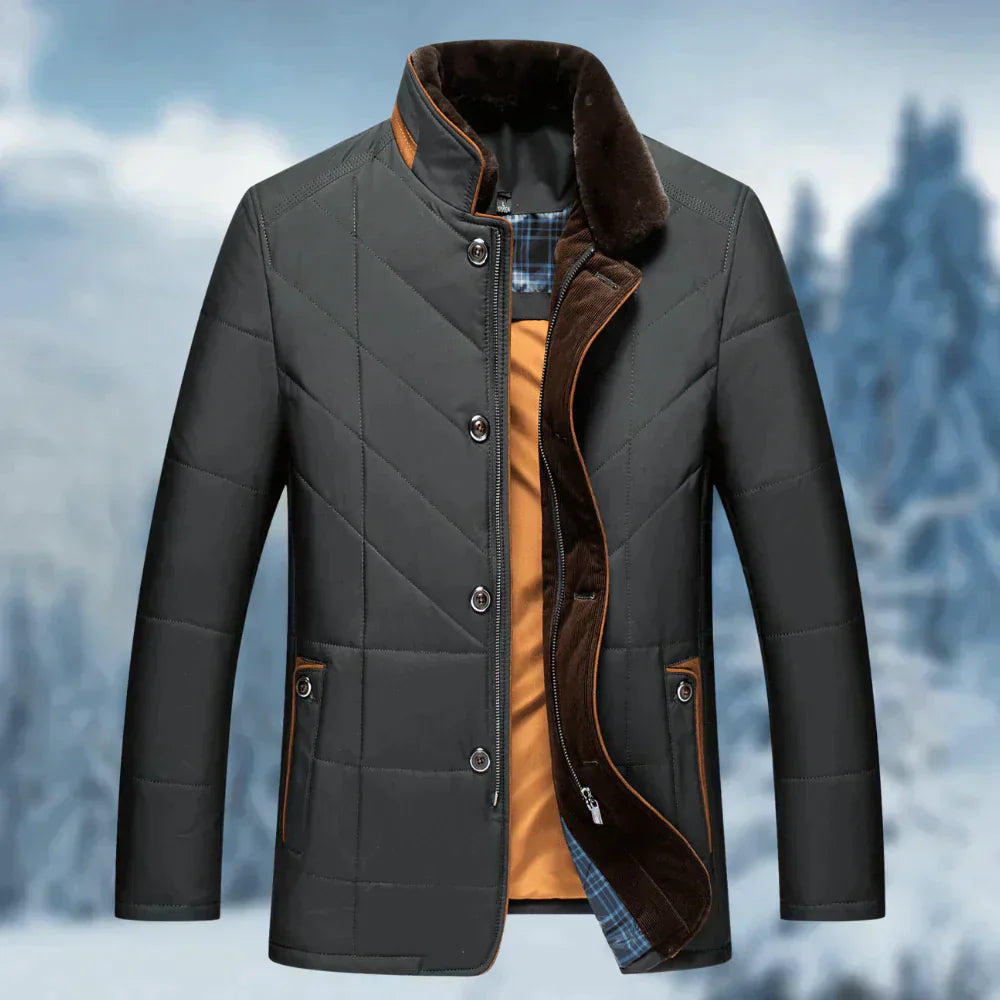 Men’s winter jacket with modern design and warm lining