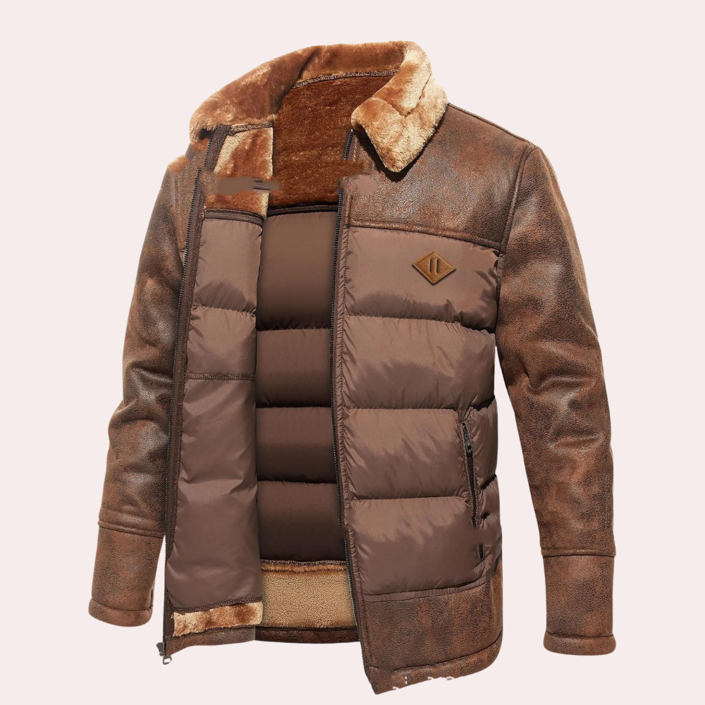 Mens Chic Quilted Winter Jacket