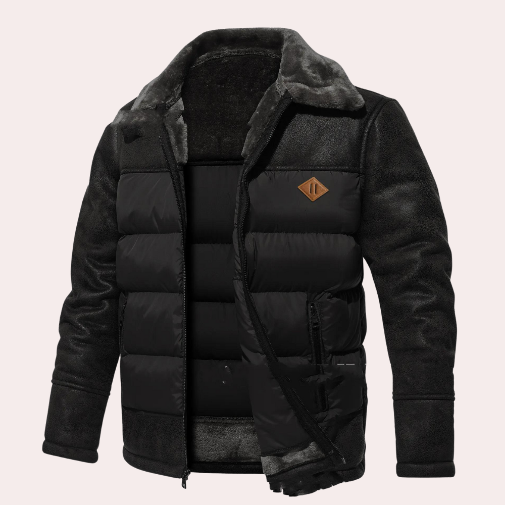 Mens Chic Quilted Winter Jacket