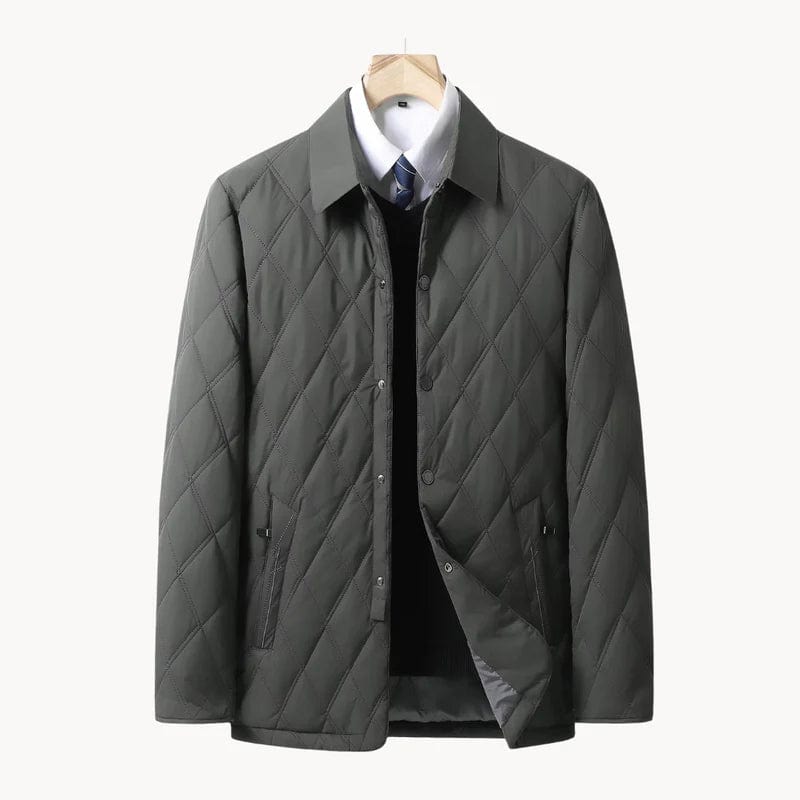 Classic winter quilted jacket for men