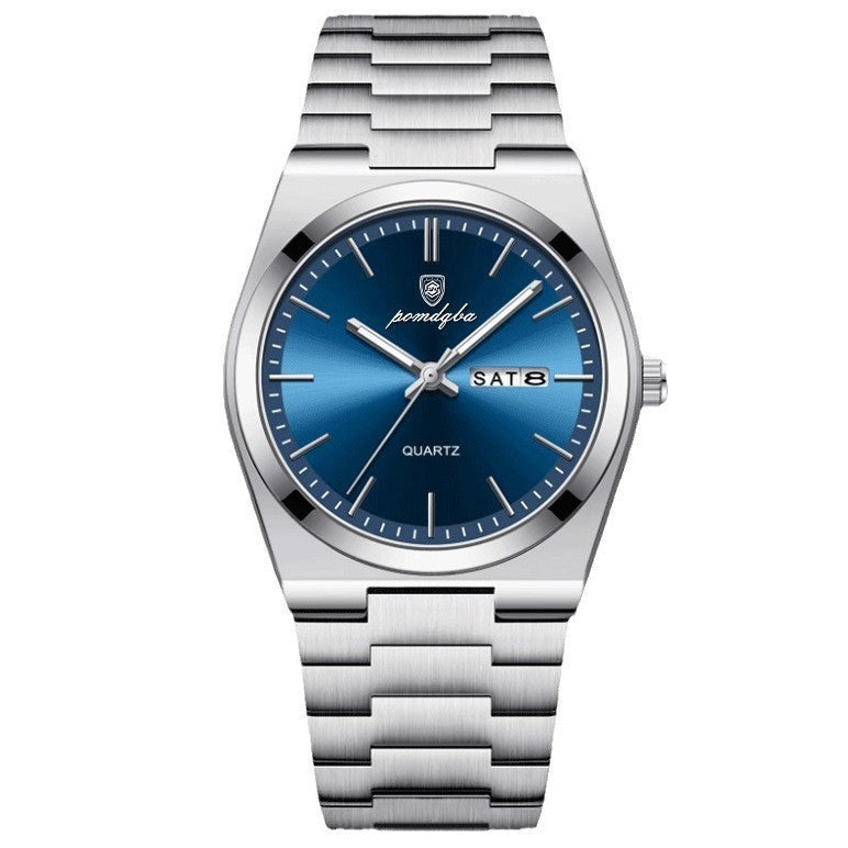 Stainless Steel Ultra‑SlimWatch for Men