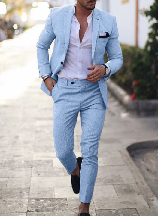 Men’s formal two-piece summer suit