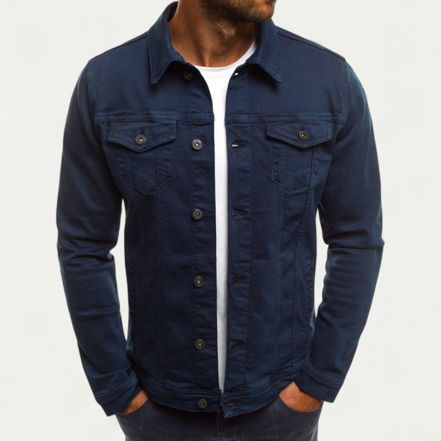 Mens Lightweight comfortable summer denim jacket