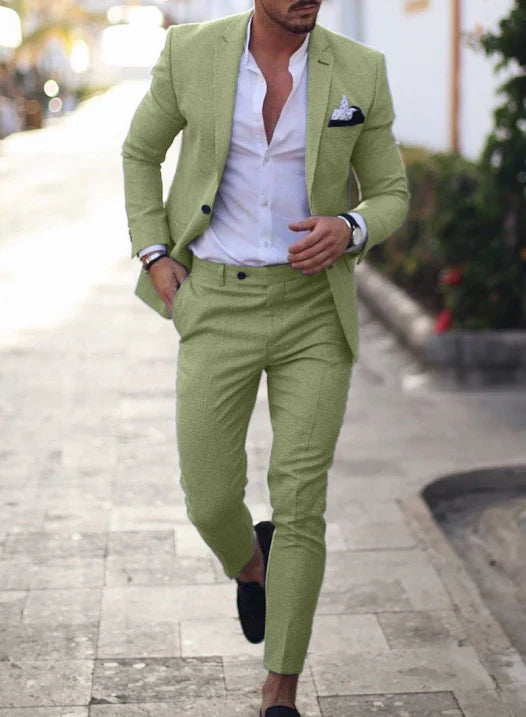 Men’s formal two-piece summer suit