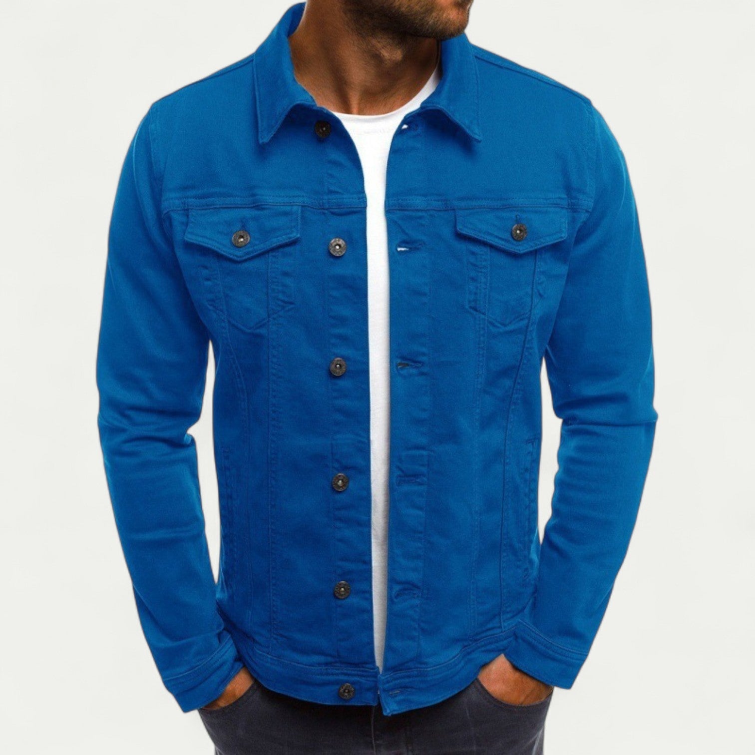 Mens Lightweight comfortable summer denim jacket