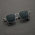 Square Frame Metal Sunglasses For Men