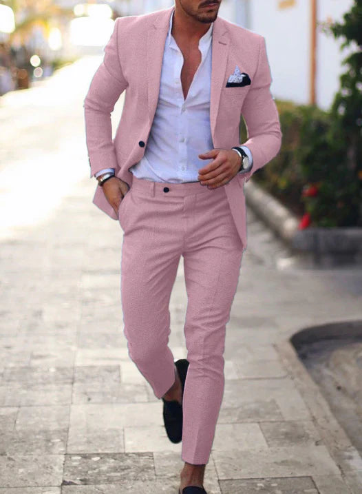 Men’s formal two-piece summer suit