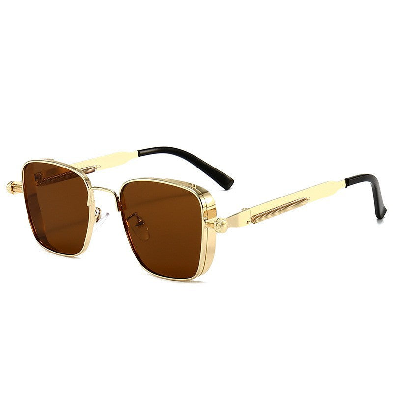Square Frame Metal Sunglasses For Men
