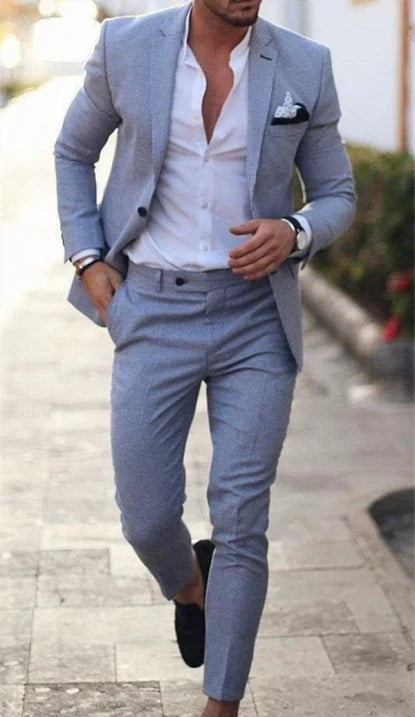 Men’s formal two-piece summer suit