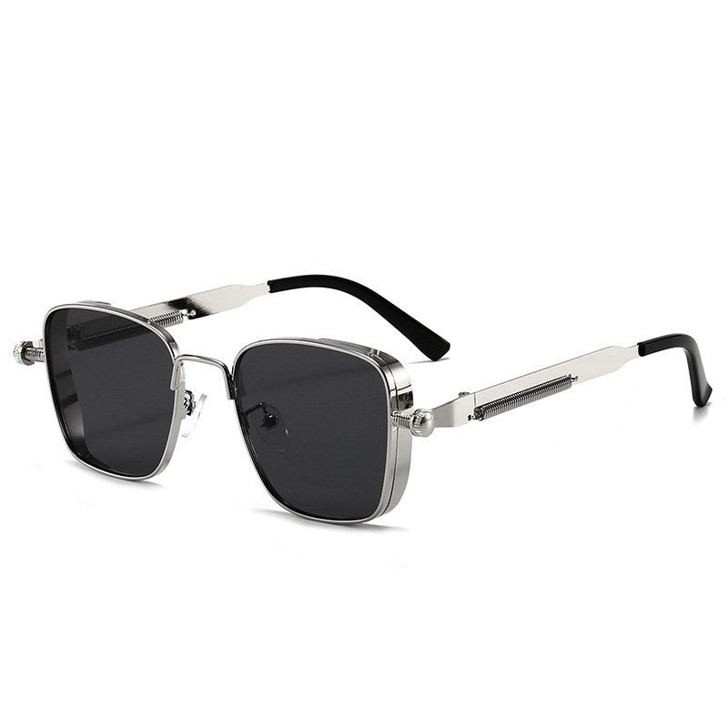 Square Frame Metal Sunglasses For Men