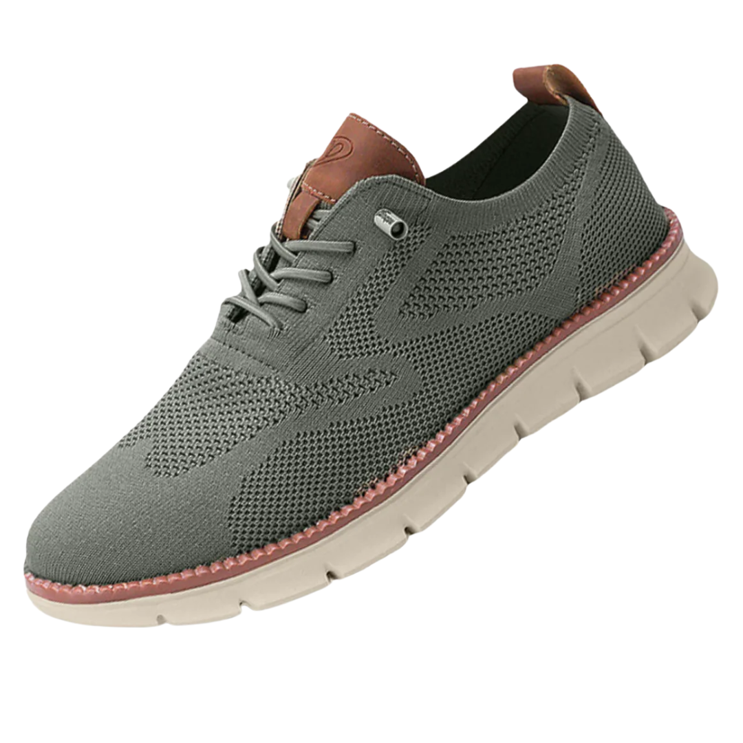 Mesh Sneakers with Cushioned Sole for Men