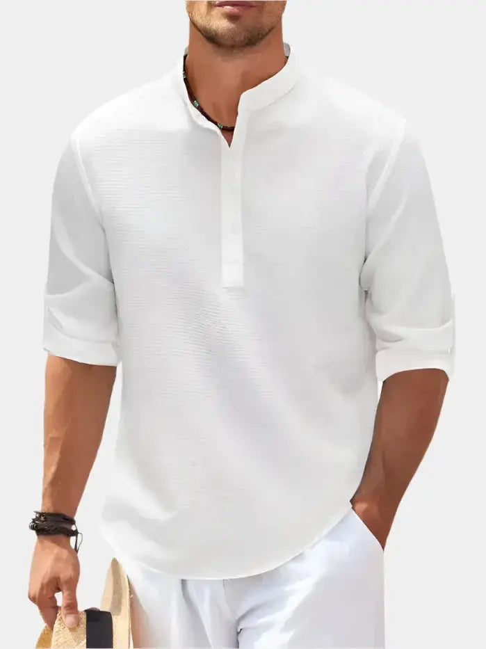 Premium Cotton Long‑Sleeve T‑Shirt for Men