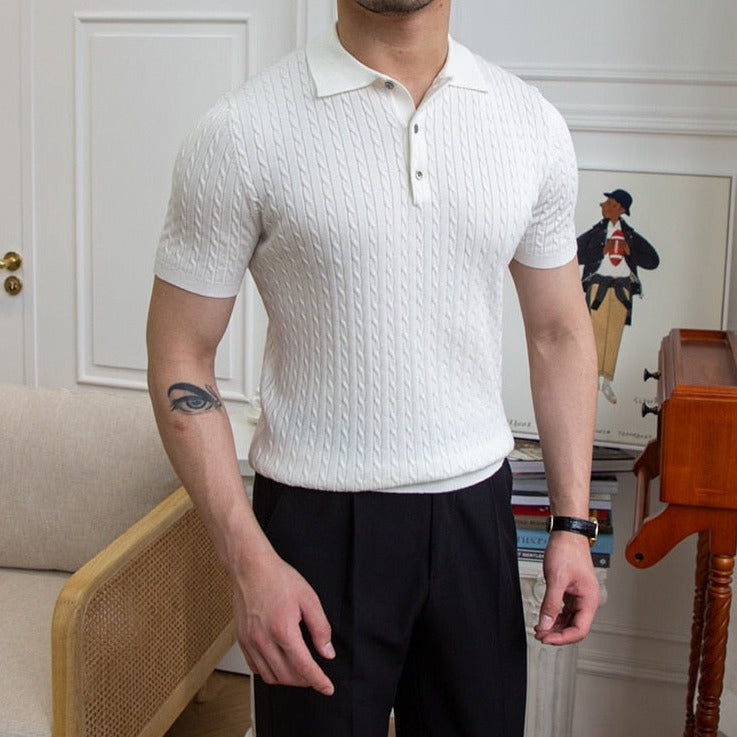 Polo Shirt with Classic Collar for Men