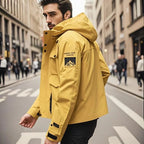Men's Zipper hooded ski jacket