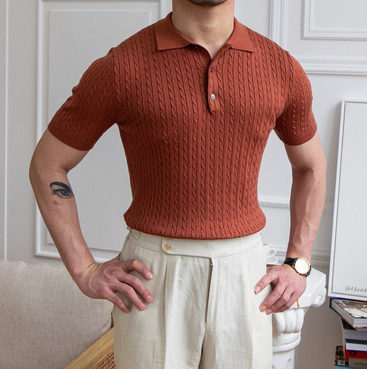 Polo Shirt with Classic Collar for Men