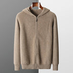 Cashmere Cardigan with Ribbed Cuffs for Men