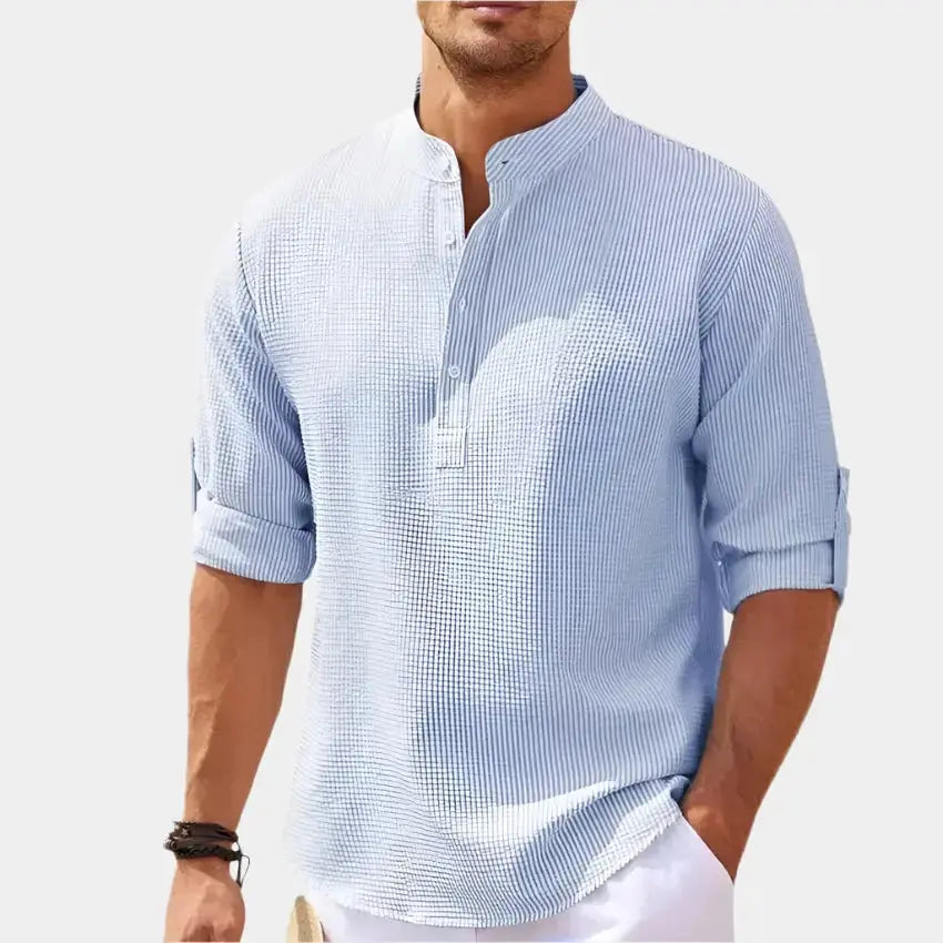 Premium Cotton Long‑Sleeve T‑Shirt for Men