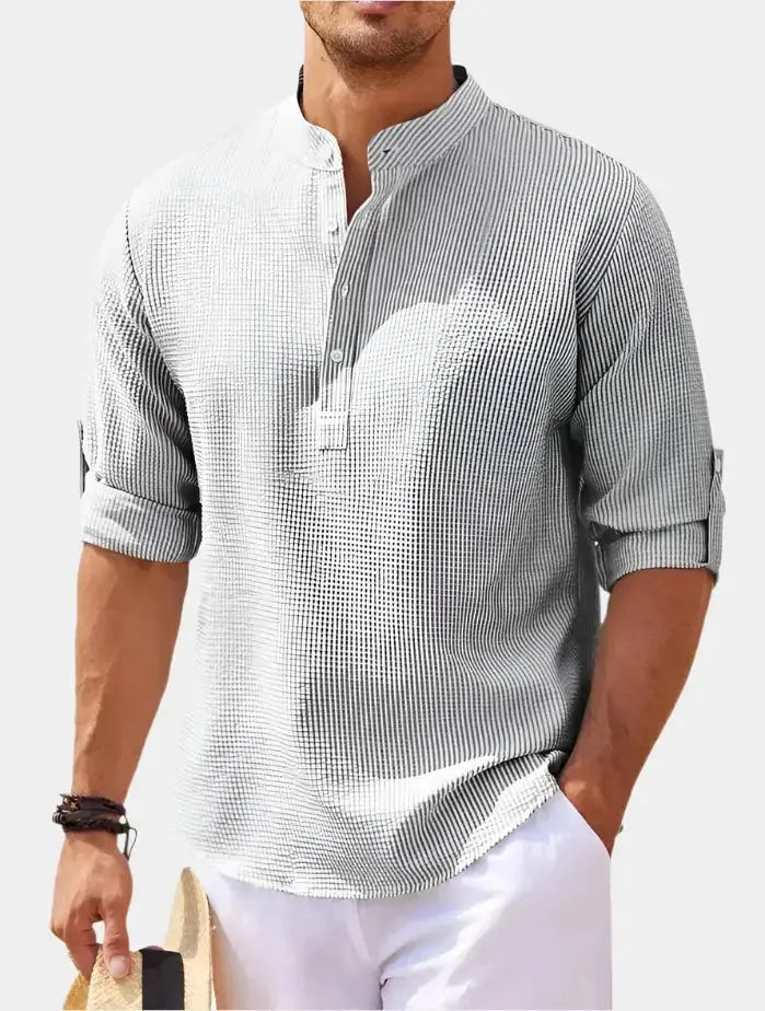 Premium Cotton Long‑Sleeve T‑Shirt for Men