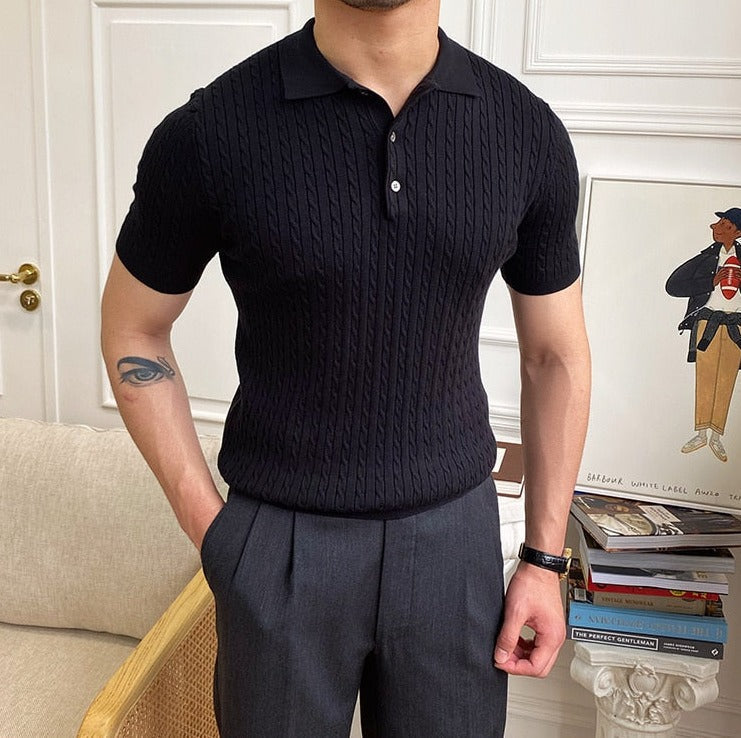 Polo Shirt with Classic Collar for Men