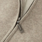 Cashmere Zipper Front Cardigan for Men