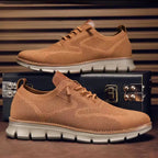 Mesh Sneakers with Cushioned Sole for Men