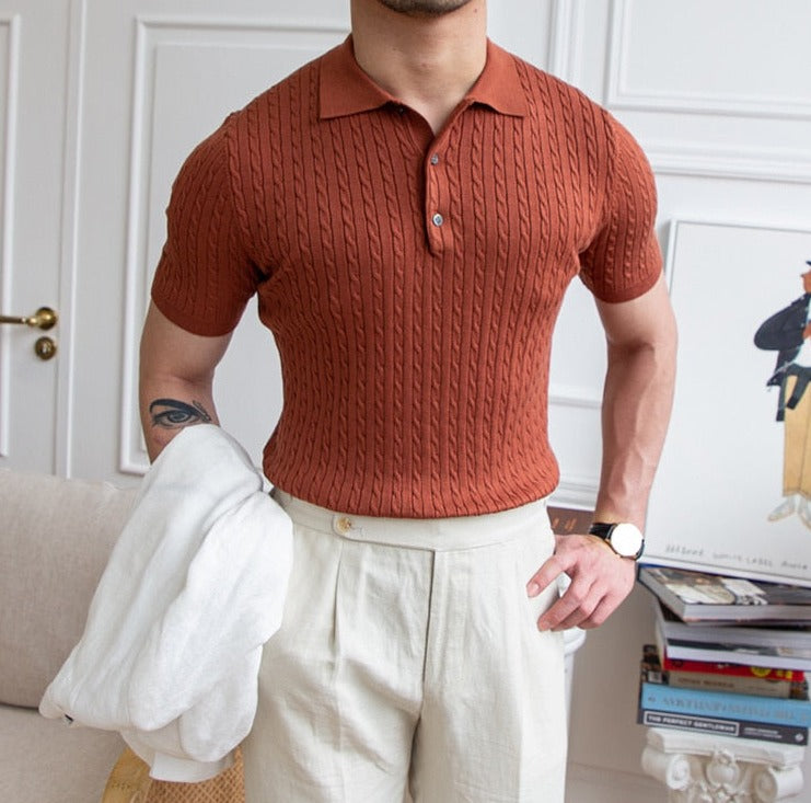 Polo Shirt with Classic Collar for Men