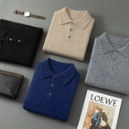 Merino Wool Polo Shirt for Men