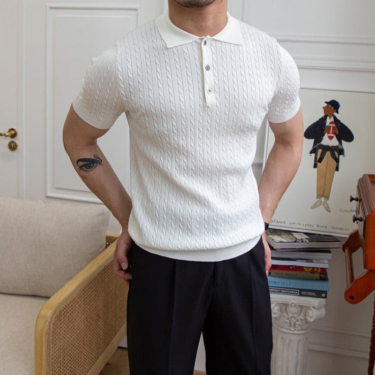 Polo Shirt with Classic Collar for Men