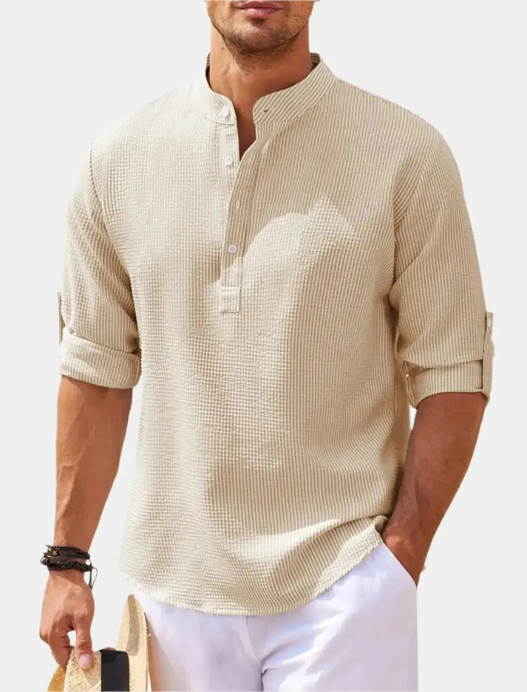 Premium Cotton Long‑Sleeve T‑Shirt for Men