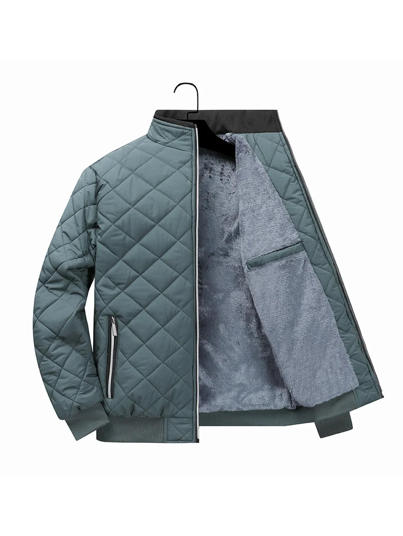 Men's fleece quilted jacket