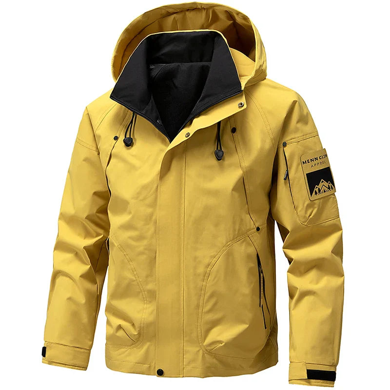 Men's Zipper hooded ski jacket