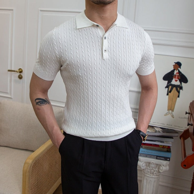 Polo Shirt with Classic Collar for Men