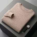 Merino Wool Sweater with Crew Neck for Men