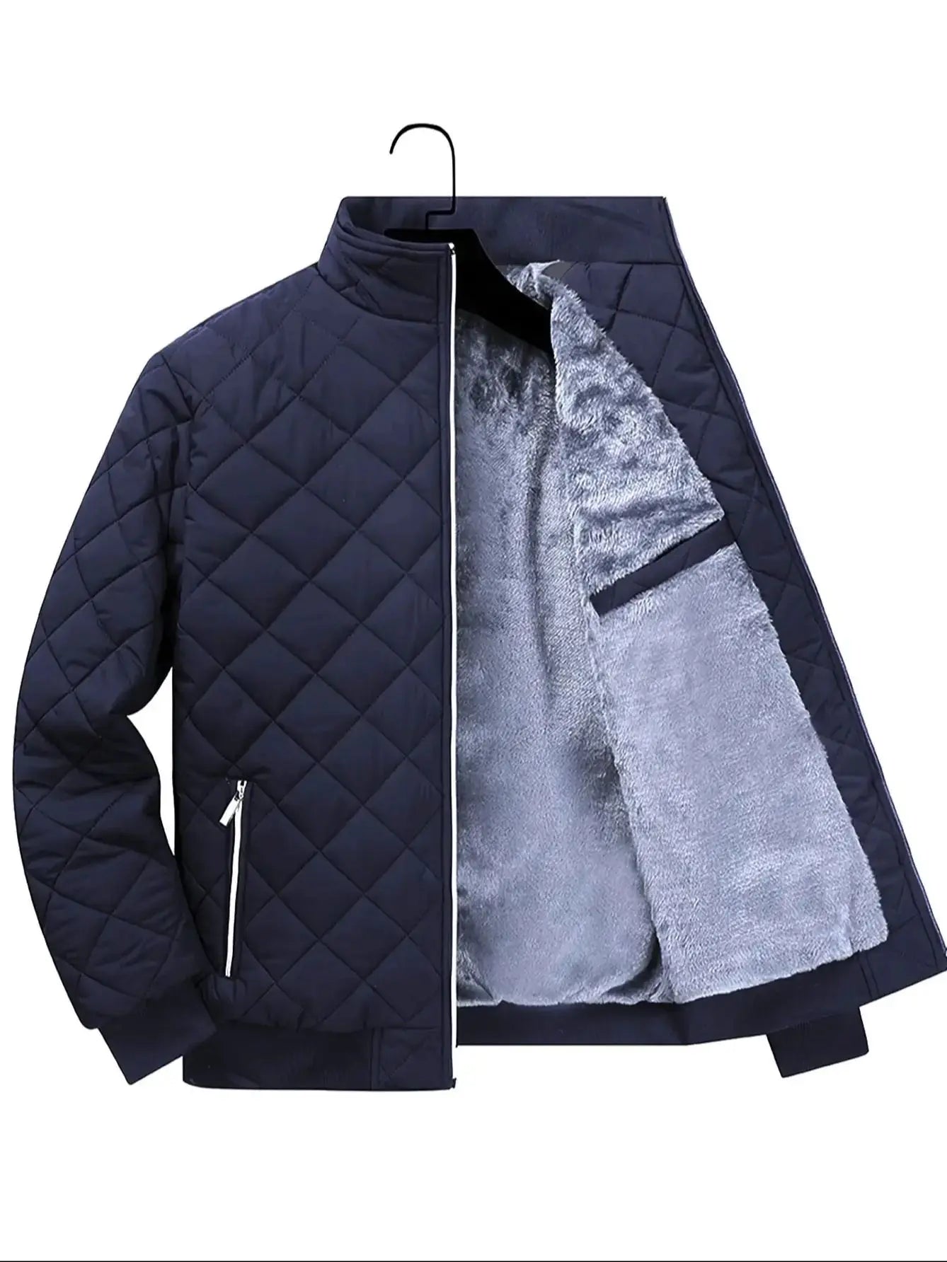 Men's fleece quilted jacket