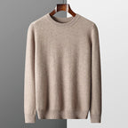 Merino Wool Sweater with Crew Neck for Men