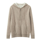 Cashmere Zipper Front Cardigan for Men