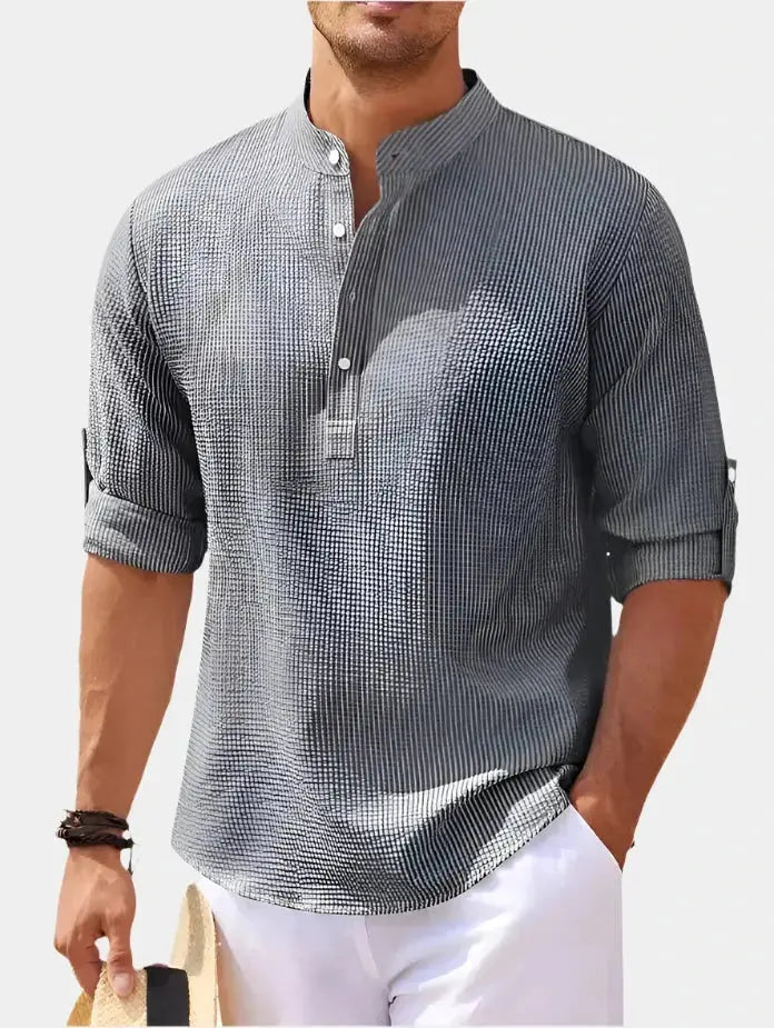 Premium Cotton Long‑Sleeve T‑Shirt for Men
