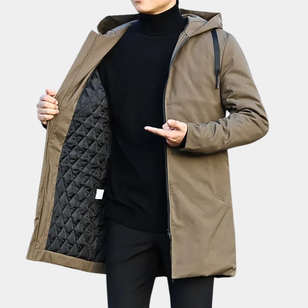 Men’s Winter Rain Jacket with Hood