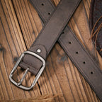 Leather Vintage Belt For Mens Jeans
